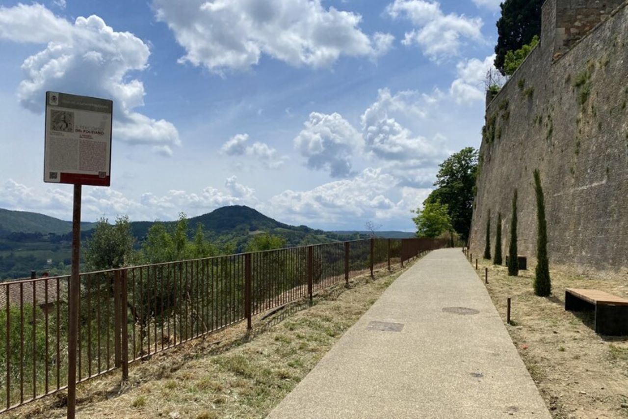 Nuovo camminamento del poliziano a Montepulciano